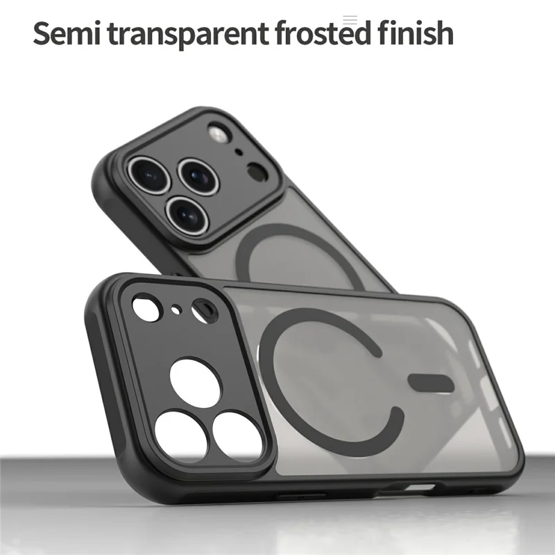 Semi-transparent frosted matte finish of magnetic iPhone case