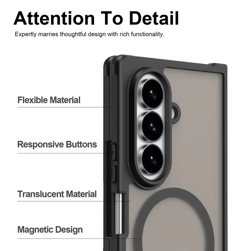 Flexible frame and responsive buttons