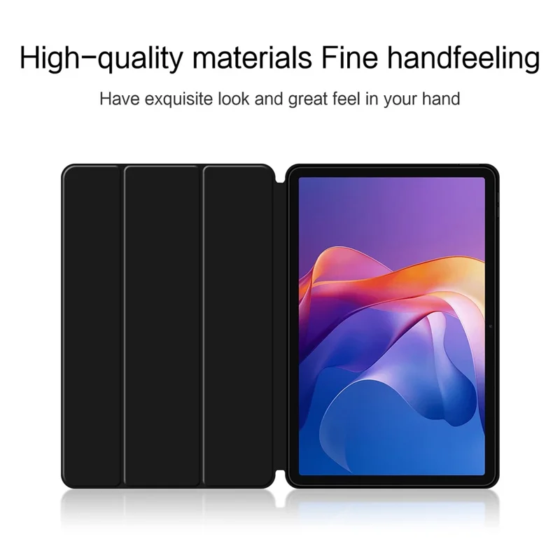 Xiaomi Redmi Pad 2 case showing premium PU leather and TPU construction
