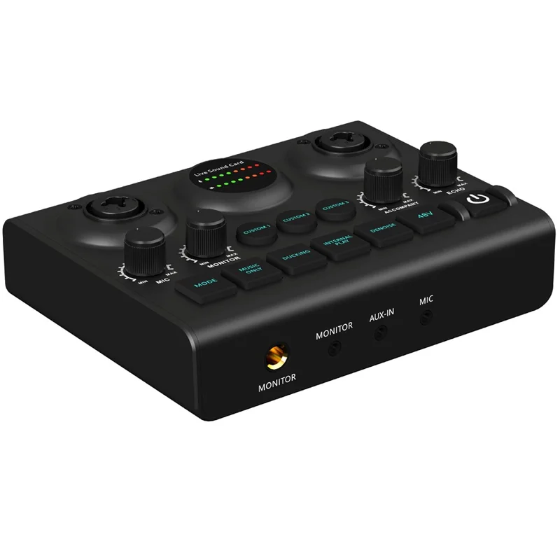 Front view of the F10 audio mixer