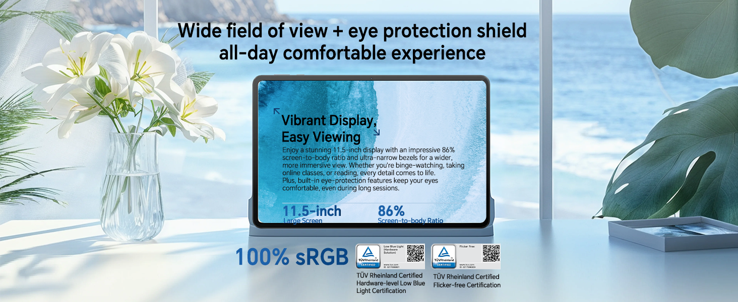 HONOR Pad X9a 2.5K FullView Eye Care display