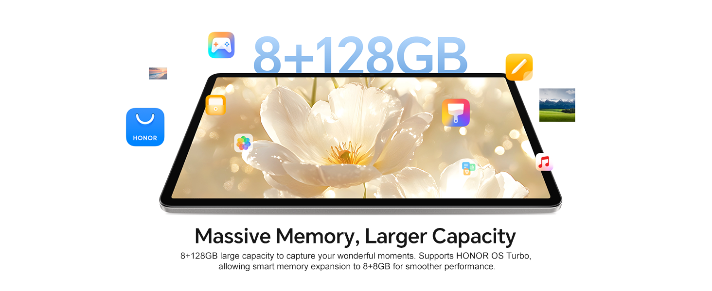 HONOR Pad X9a memory and storage showcase