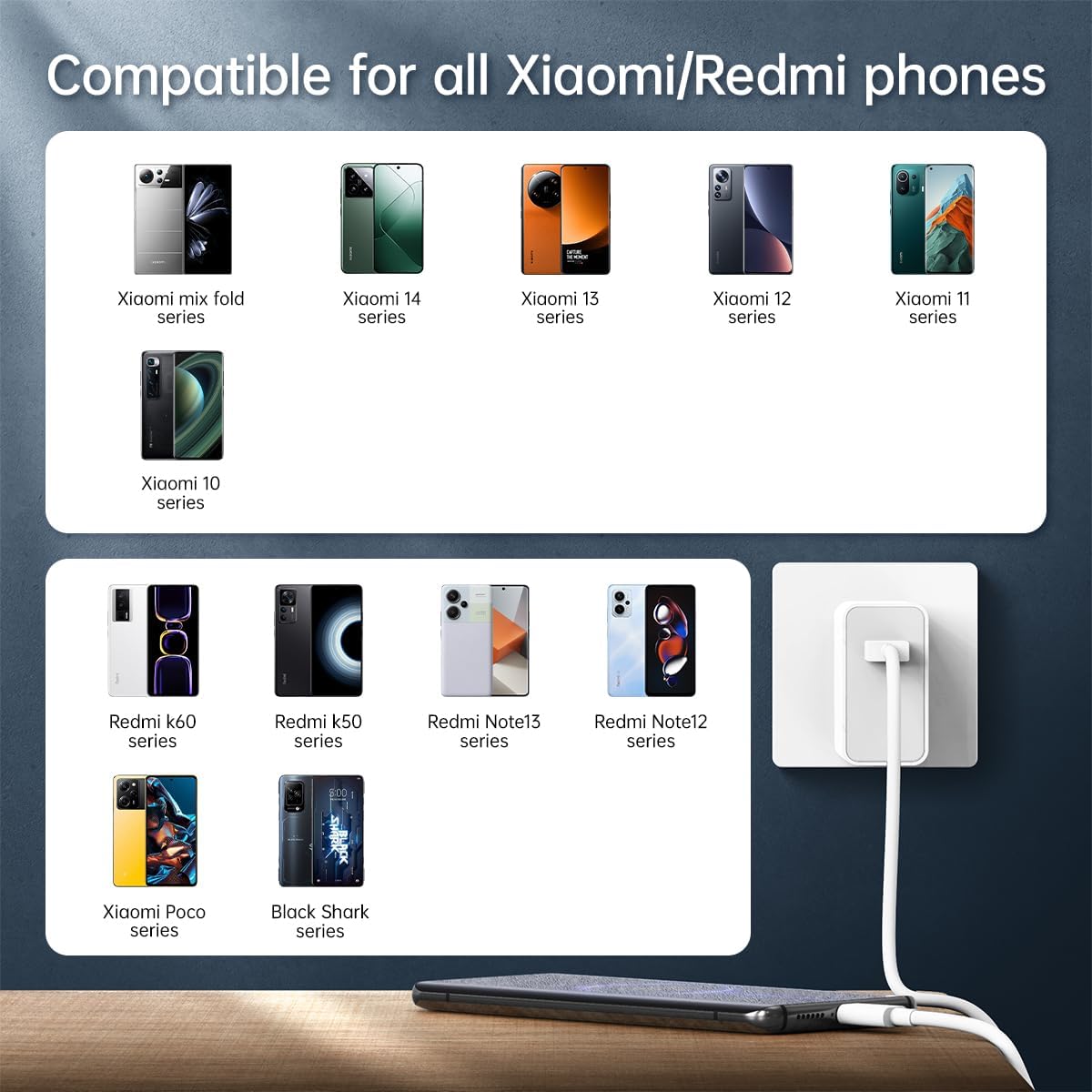120W charger compatibility and charging feature showcase