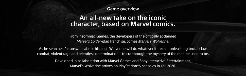 An all-new take on Wolverine from Insomniac Games