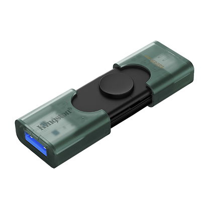 Kingston DataTraveler Duo USB Flash Drive angled view