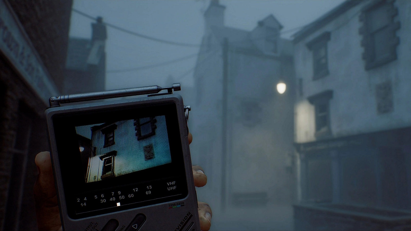 First-person gameplay scene from Silent Hill Townfall
