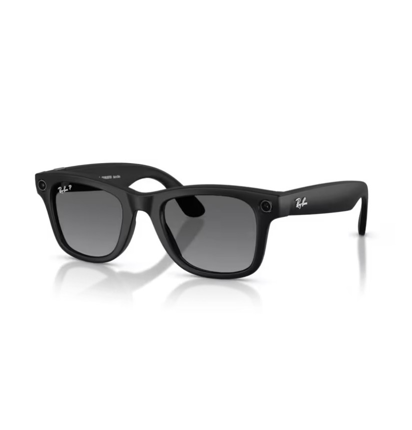 Ray-Ban Meta Gen 2 Wayfarer RW4012 50mm in Matte Black with Polarized Grey lenses