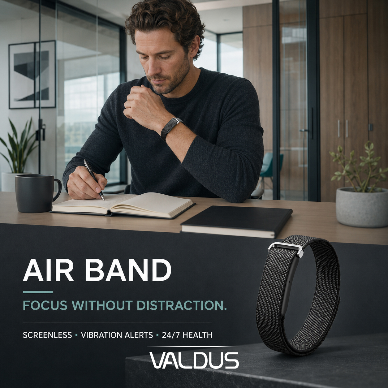 VALDUS 2026 AIR BAND screenless smart watch