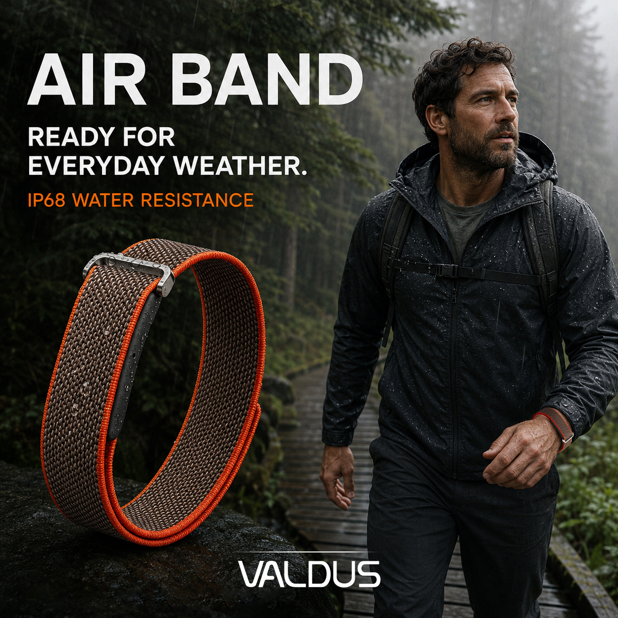 VALDUS AIR BAND health and activity tracking features