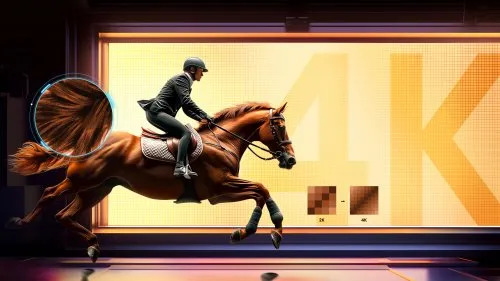 Hisense AI 4K Upscaler picture enhancement