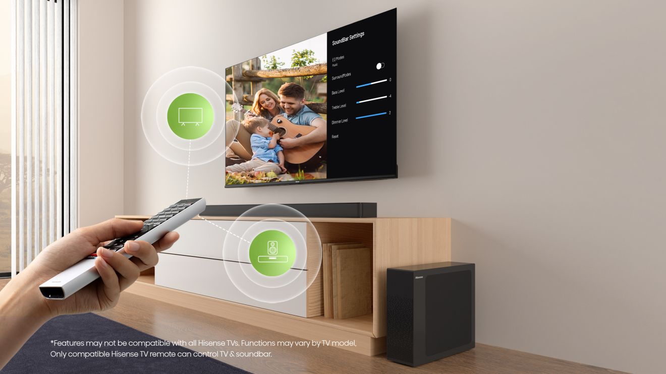 Hisense HS2100 Ez Play remote control feature