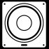 6.5-inch wireless subwoofer icon