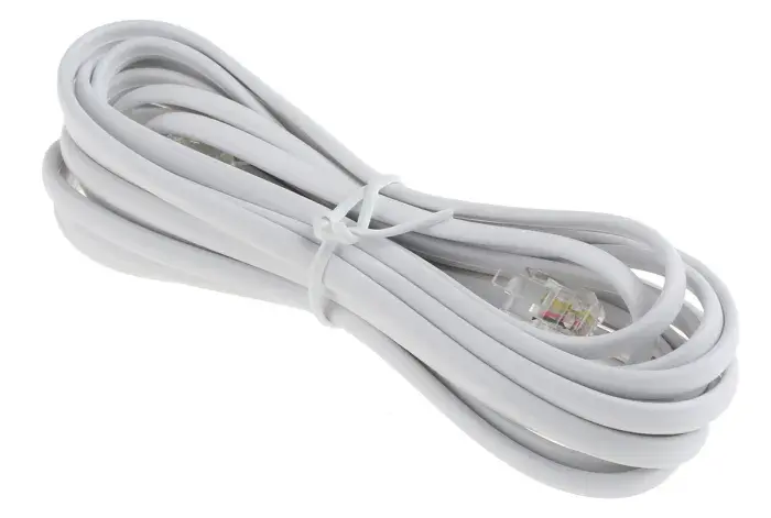 5M White Phone Cable.webp