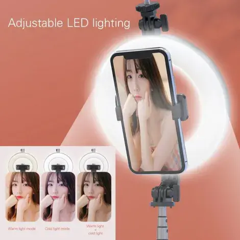 Selfie Stick with Tripod & Ring Light P40D-3 (8).webp