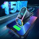 4-in-1 Car Charger + Bluetooth FM Transmitter  Joyroom PD 150W (8).webp