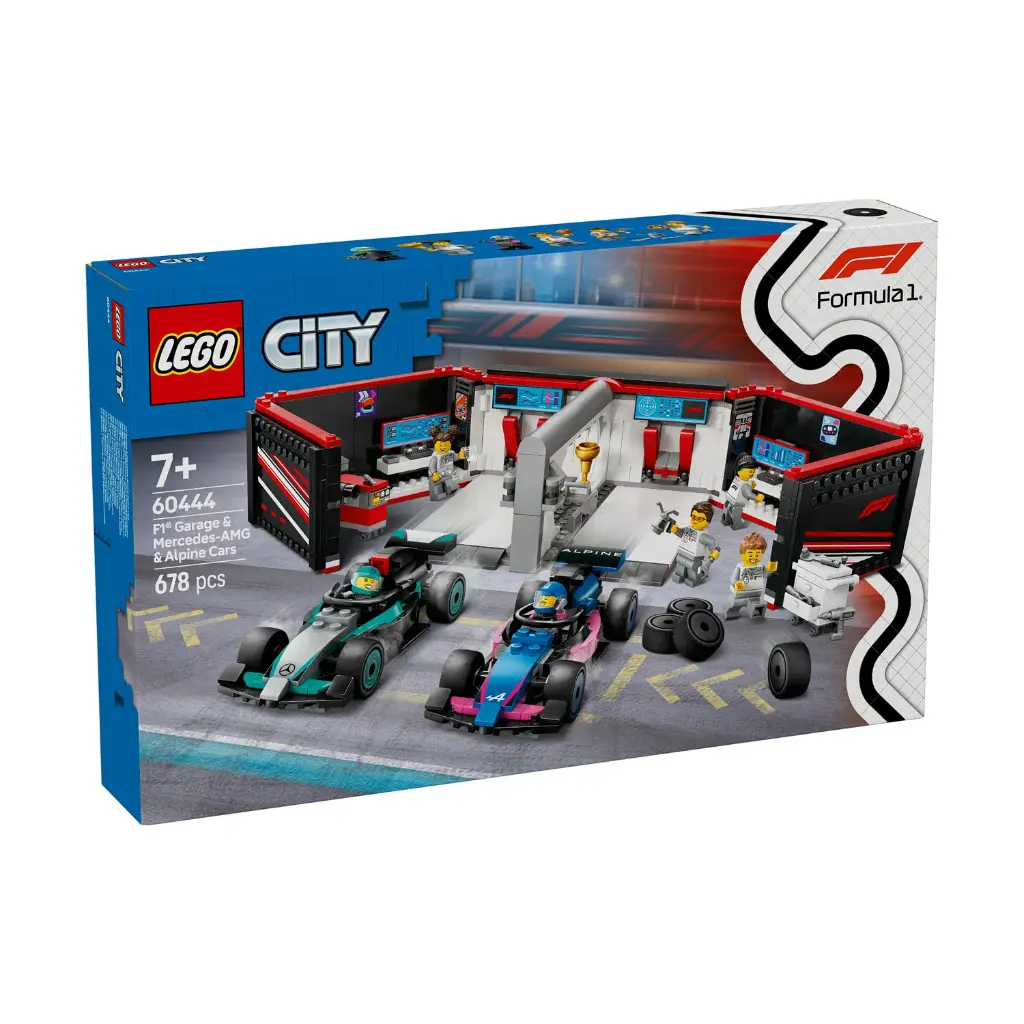  LEGO 60444 F1 Garage & Mercedes-AMG & Alpine Cars (2).webp