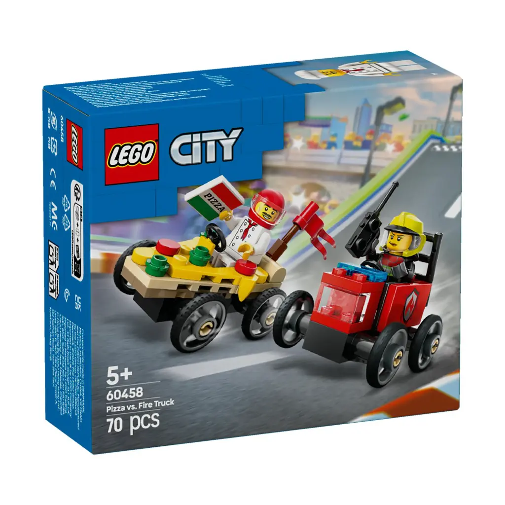  LEGO 60458 Pizza vs Fire Truck Race Car Pack (3).webp
