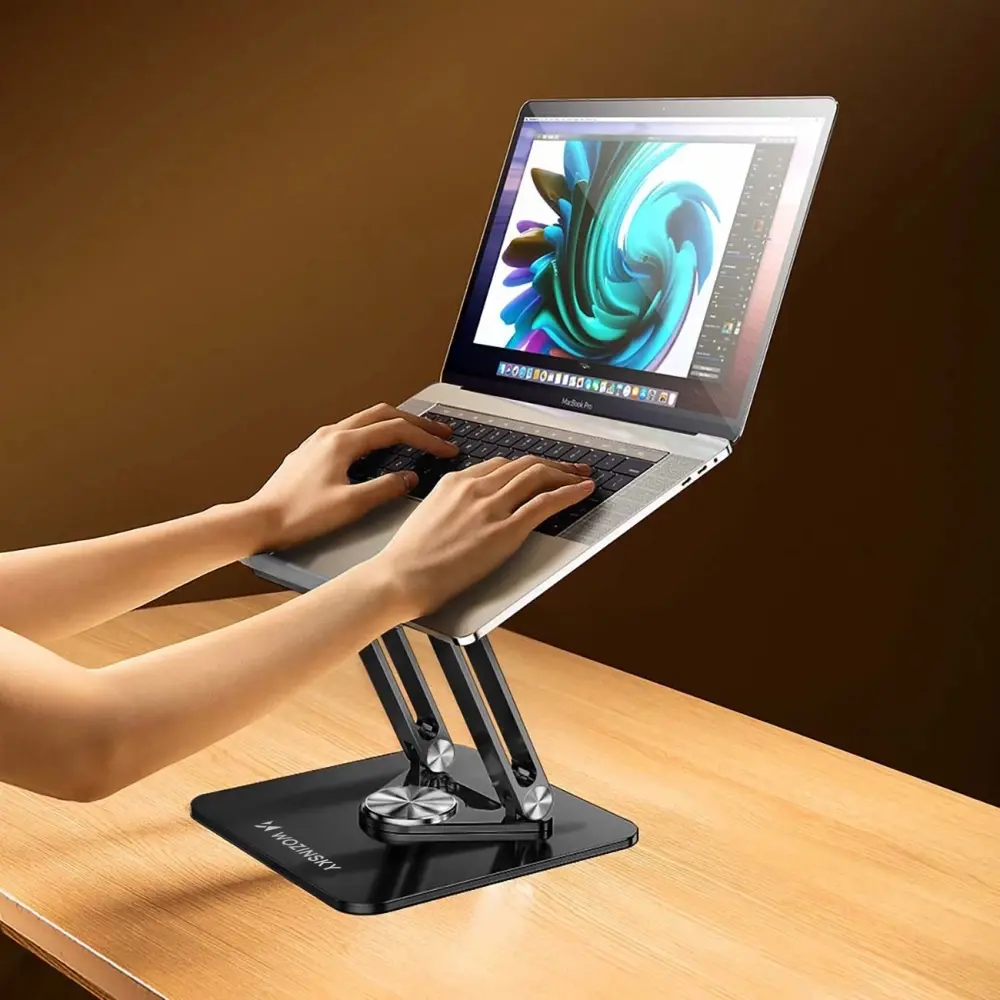 Laptop & Tablet Stand  Wozinsky 360° Adjustable Aluminum (2).webp