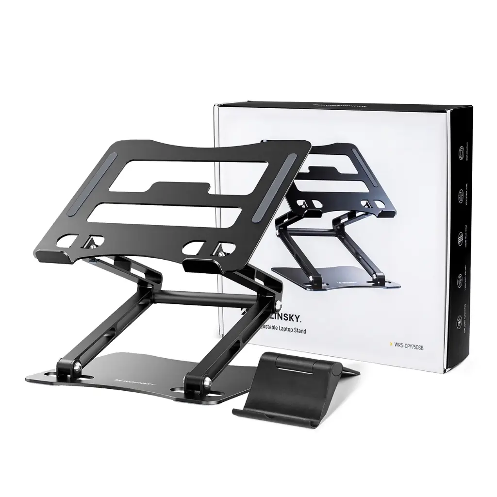 Aluminum Laptop & Tablet Stand Up To 17.3 Universal  Wozinsky WRS-CPY75DSB (8).webp