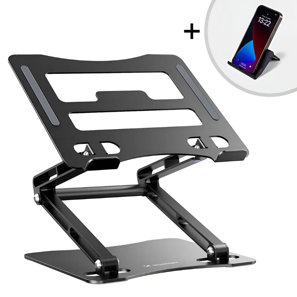 Aluminum Laptop & Tablet Stand Up To 17.3 Universal  Wozinsky WRS-CPY75DSB (10).webp