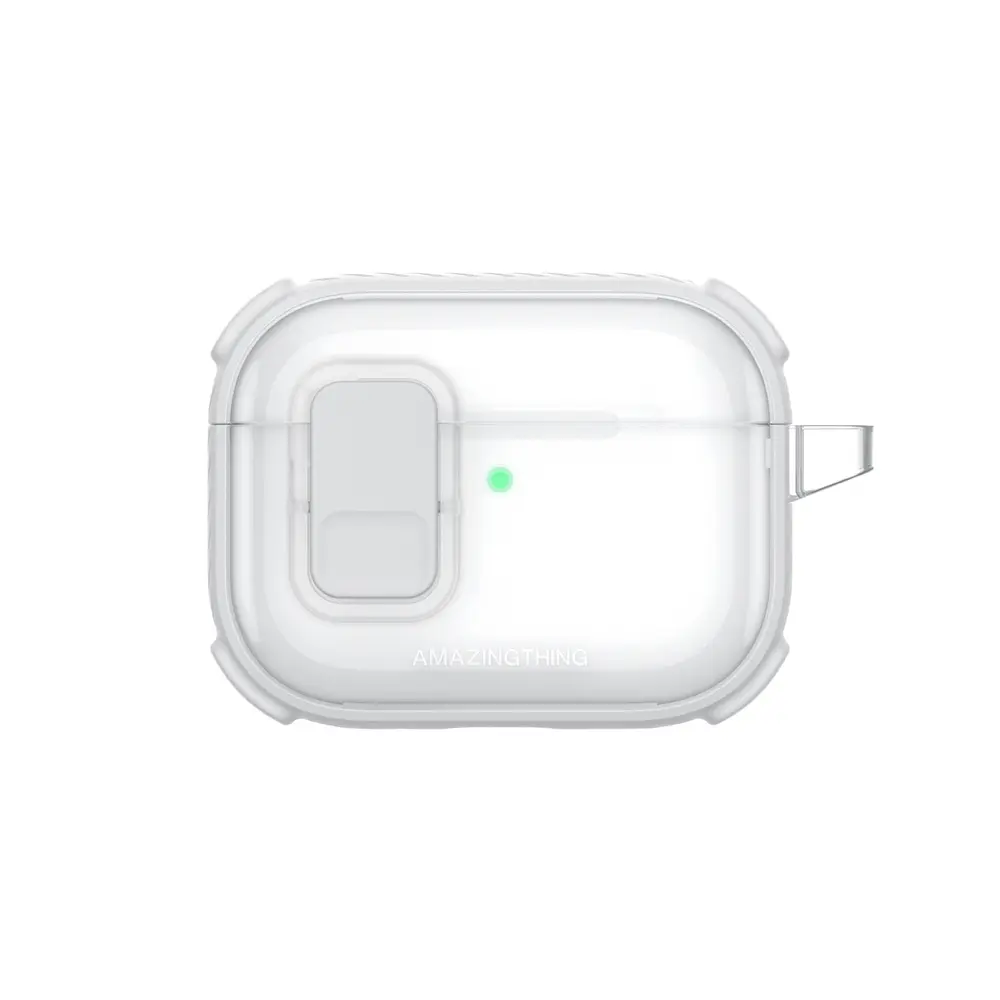 AmazingThing Titan Pro Mag Case Clear for AirPods Pro 3 White (1).webp