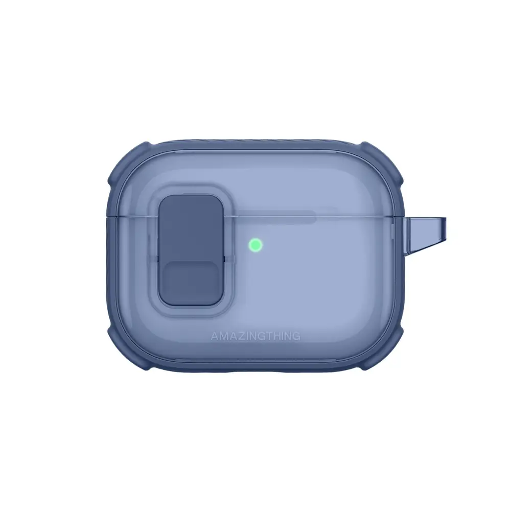 AmazingThing Titan Pro Mag Case Clear for AirPods Pro 3 blue (2).webp