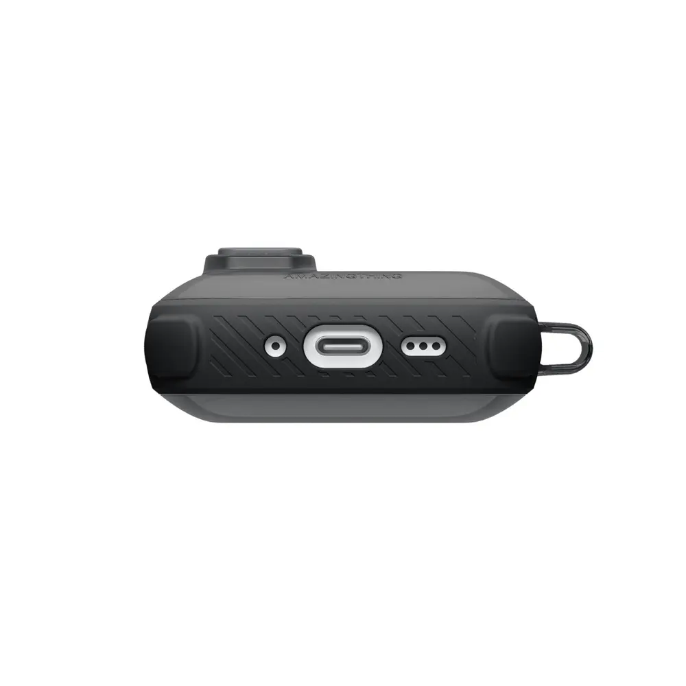 AmazingThing Titan Pro Mag Case Clear for AirPods Pro 3 Black (4).webp