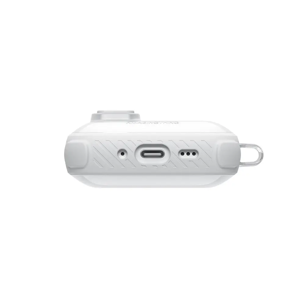 AmazingThing Titan Pro Mag Case Clear for AirPods Pro 3 White (3).webp