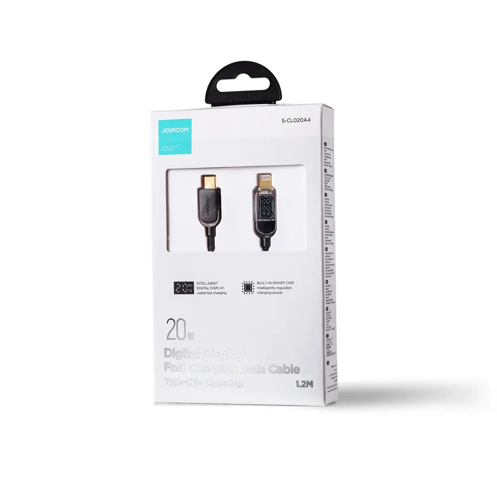 Joyroom A4 20W  USB-C to Lightning Charging Cable 1.2m with display (1).webp