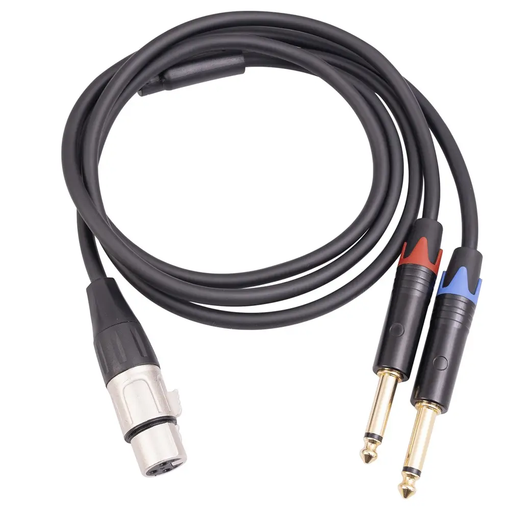 XLR Female 3-Pin to Dual 6.35mm Male Audio Splitter Cable (2).webp