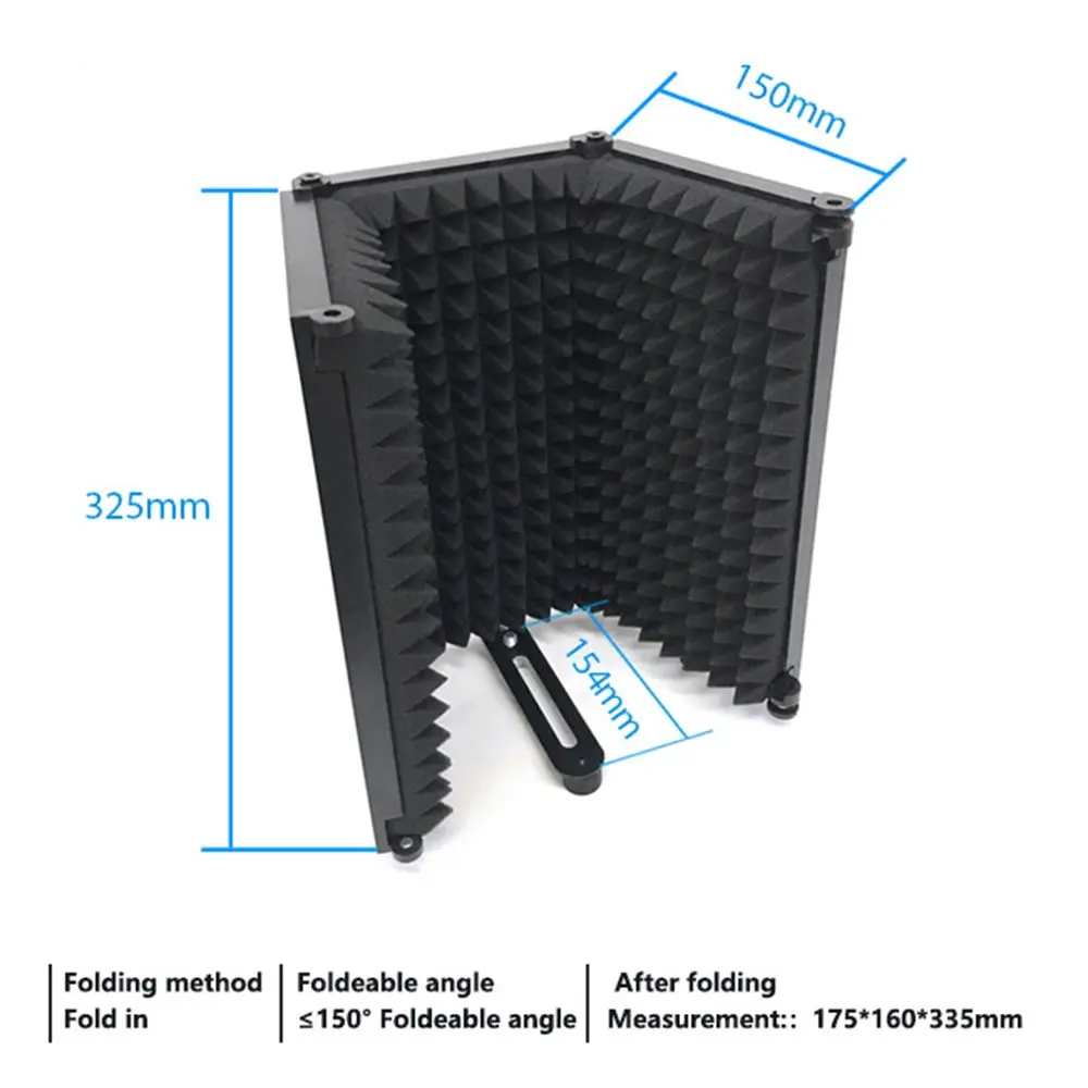 3-Panel Microphone Isolation Shield with Absorbent Foam (9).webp