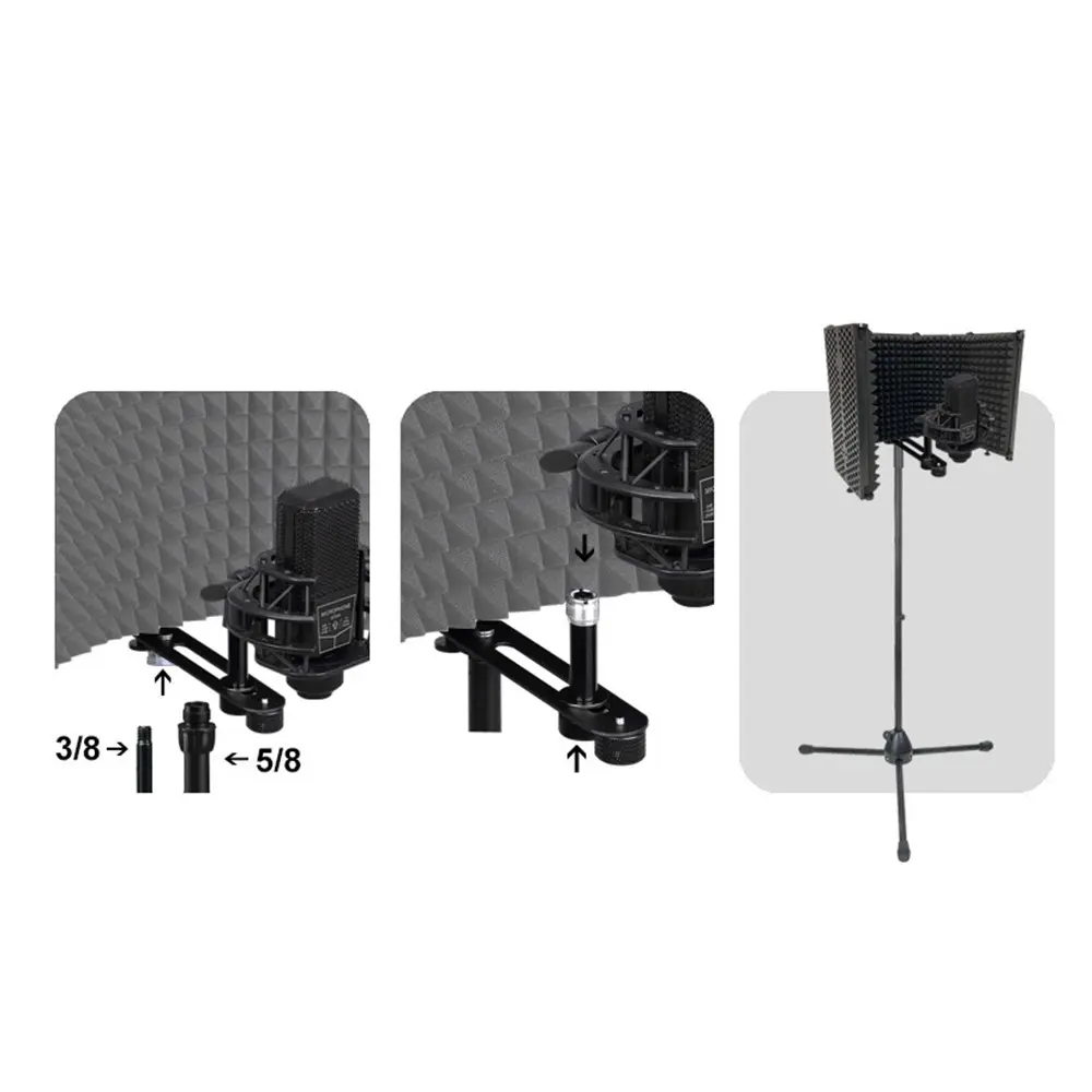 3-Panel Microphone Isolation Shield with Absorbent Foam (4).webp