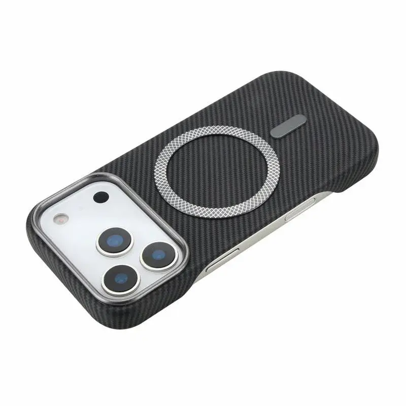 Magnetic Case Carbon Fiber Texture Leather  iPhone 18 Pro  17 Pro (3).webp