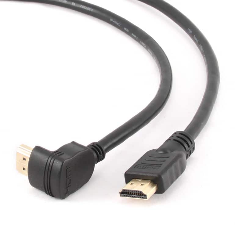 HDMI Cable 90 Degrees Upwards Angled Connector 3m