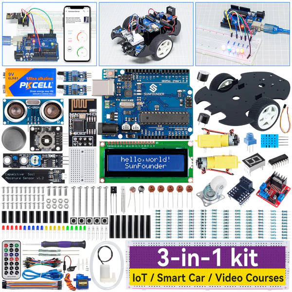 3 in 1 Starter Kit for Arduino Uno - CN0373D
