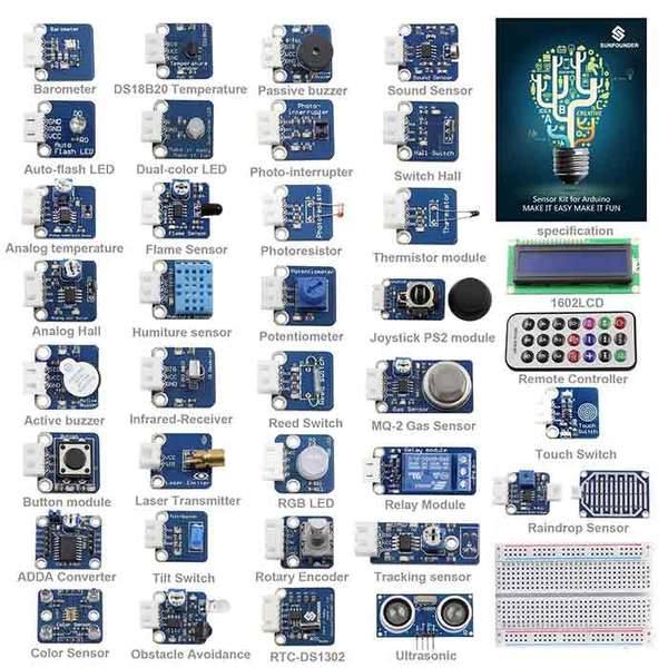 Sensor Kit for Arduino Mega 2560 and Uno - CZ0015D