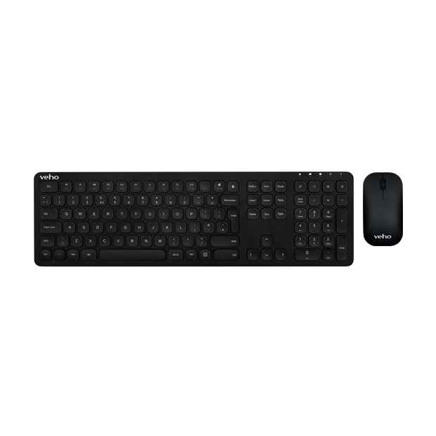 Veho WZ-1 HUT8 | 2.4GHz Wireless Keyboard & Mouse Combo