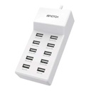 Smart Home Charger - 10 USB Charger 10A 50W White