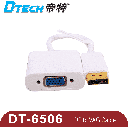 DisplayPort to VGA Adapter | DTECH DT-6506 HD