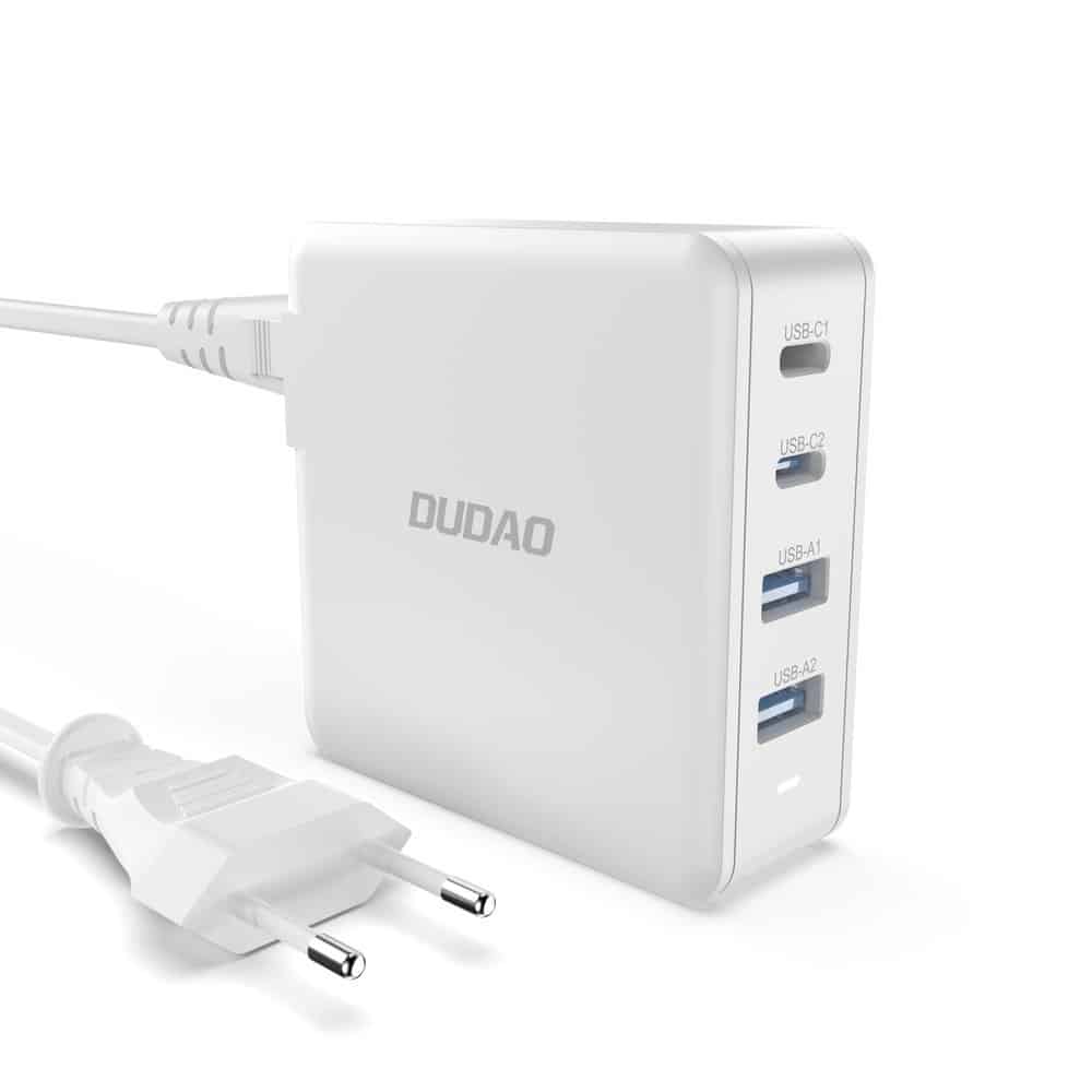 Dudao GaN 100W | Fast Wall Charger 2× USB-C + 2× USB