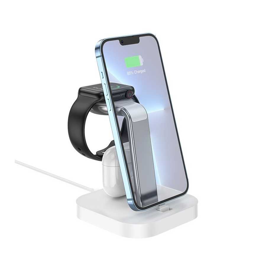 Induction charger HOCO 3in1 Graceful CW43 white