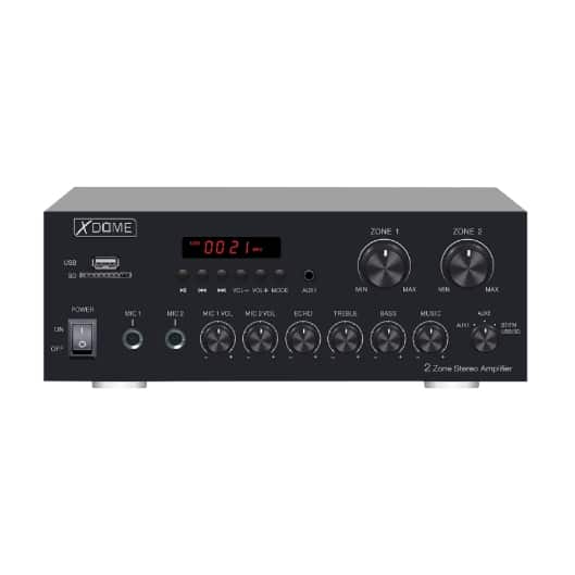 Amplifier PA Bluetooth/FM/MP3 | 200W 2-Zone