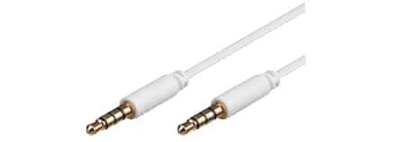 3.5mm 4-Pole Audio Cable | DOUBLE AUX Headphone Mic 0.6m