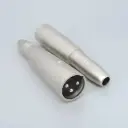 XLR Microphone adapter from 3 pole socket to 6.3 stereo jack socket (1 Piece)