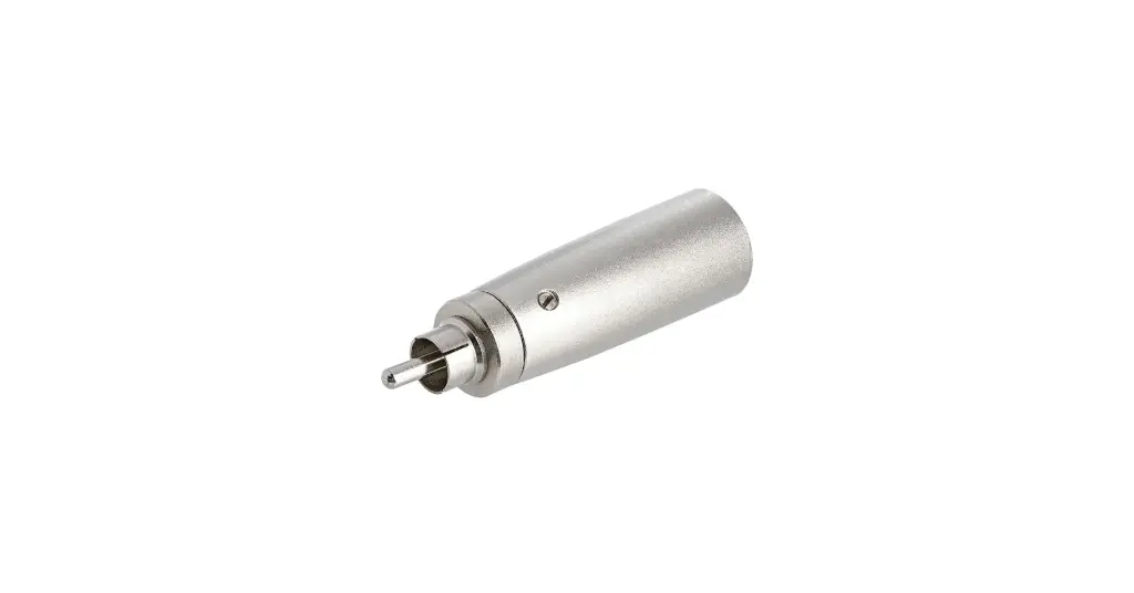 XLR Microphone plug adapter 3 poles to rca plug (1 Piece)