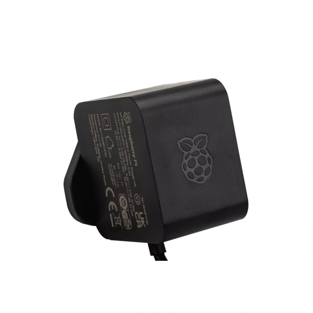 Raspberry Pi 5 Power Supply USB-C 27W EU Plug