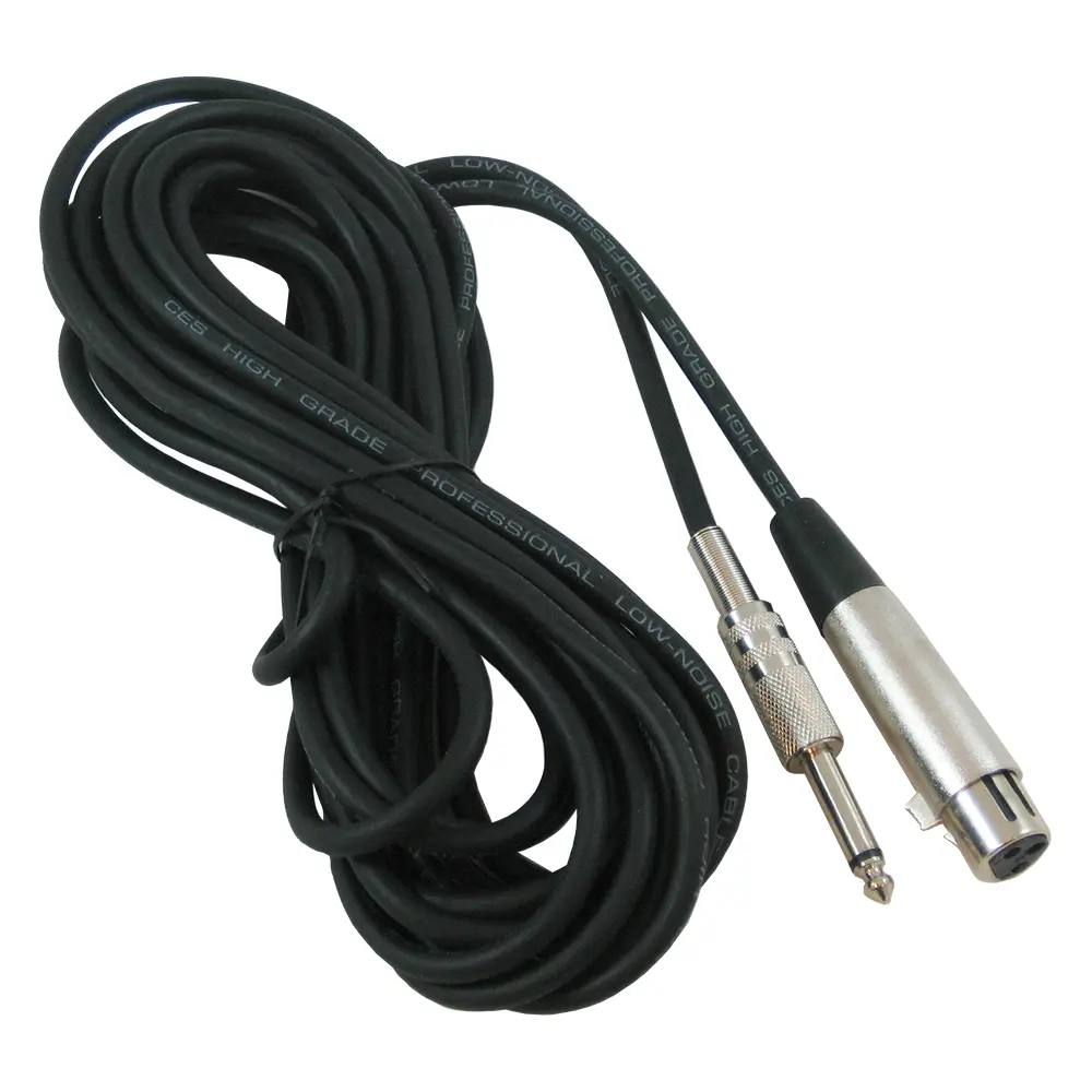Professional Microphone Cable | 6.3 mm Mono to XLR 5 m