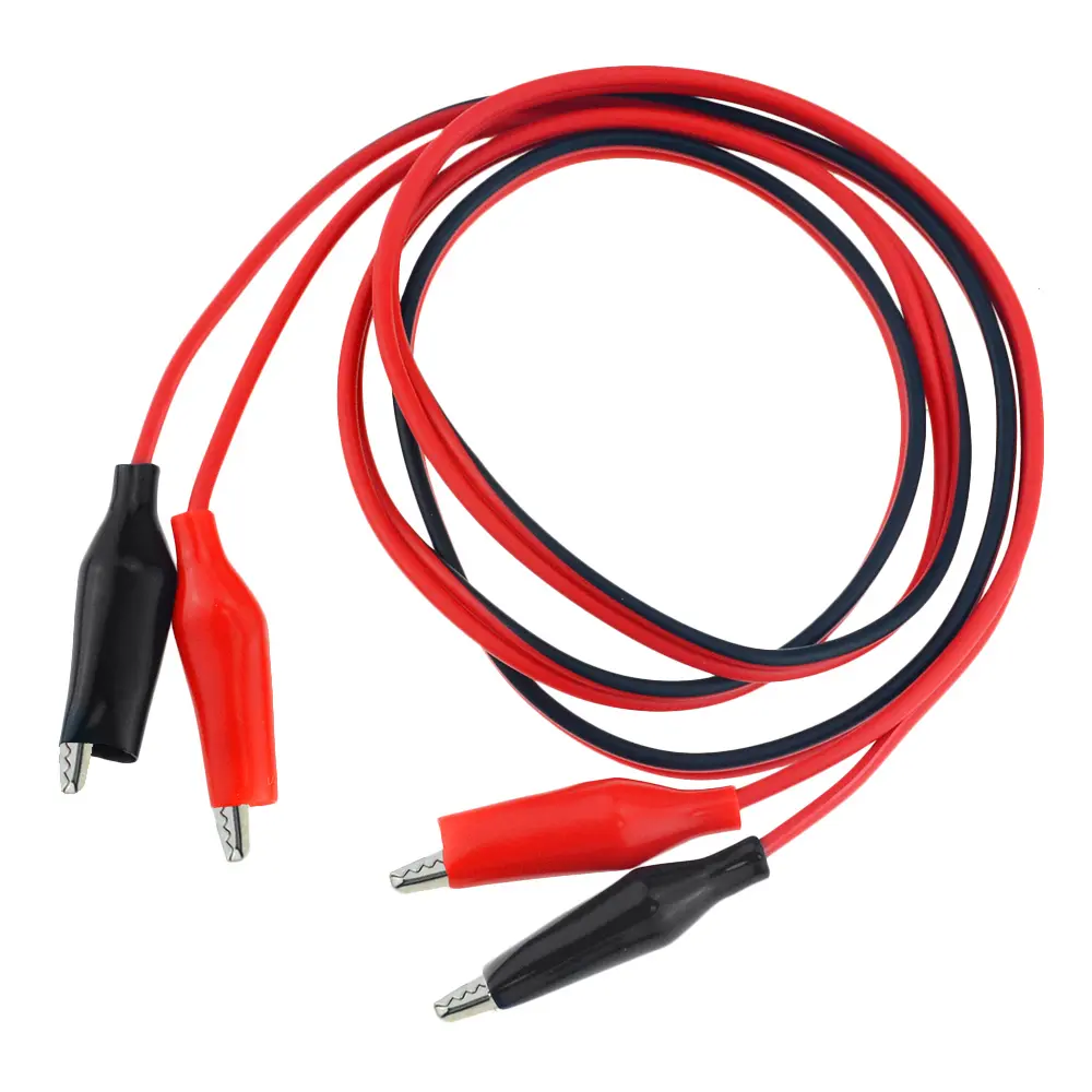 Alligator Clip Test Lead | Electrical DIY Cable 1m