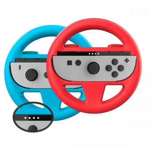 Dual Steering Wheel Set | BigBen Joy-Con Switch 2 Red/Blue