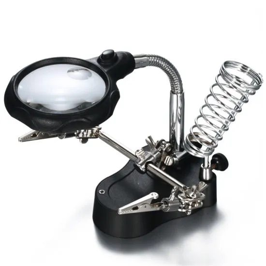 Desktop LED Light | Reading & Inspection Magnifier with Clip
